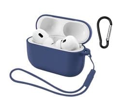 Studio Air® Airpods Hoesje Pro 3 Siliconen Case - Royal Blue - Hooked - Soepel Airpod Hoesje voor Airpods Pro 3 (2025)