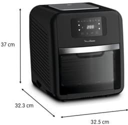 9-in-1 Air Fryer en Oven met Grill - 8 Voorgeprogrammeerde Functies, Gezond Koken voor 6 Personen — thumbnail 3