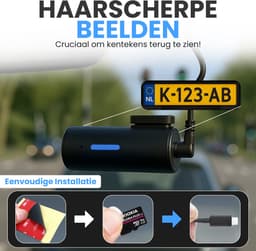 Azorix Dashcam Pro WiFi - 1080p Full HD Camera - Dashcam voor Auto - Nachtzicht & Botsingdetectie - Looprecording - Incl. 32 GB SD-kaart — thumbnail 5