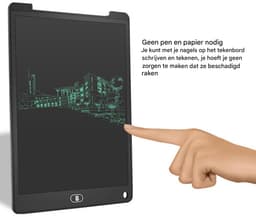 Vitdipy - TekenTablet - 12 Inch Elektronische LCD TekenTablet - Tekenbord kinderen - Schrijftablet - Grafische tablet kinderen - Zwart — thumbnail 3