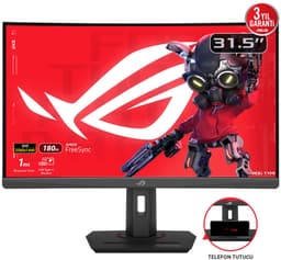 ASUS ROG Strix XG32WCS USB Type-C Gaming Monitor - QHD VA Curved - 180Hz - 1ms - FreeSync - 7,5W USB-C - 31.5 Inch — thumbnail 1