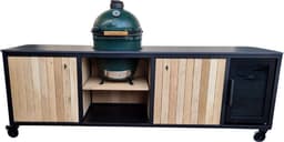 Heavenly Garden - Elements Large - Buitenkeuken - Staal - BBQ Cooler - Eikenhout - 273cm — thumbnail 1