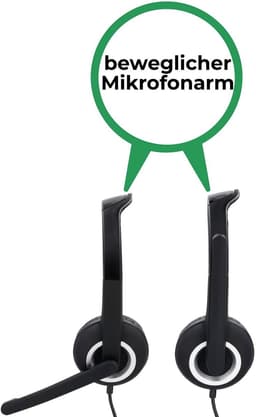 Hama PC-Office-headset HS-USB250 Stereo Zwart — thumbnail 2