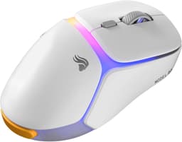 Glorious Gaming - draadloze gamingmuis Model D3 - Uitwisselbaar InfinitePlay-batterijsysteem, 8k polling, 130M click optische schakelaars, licht gewicht van 69 g, 30K DPI optische sensor, RGB - Wit — thumbnail 2