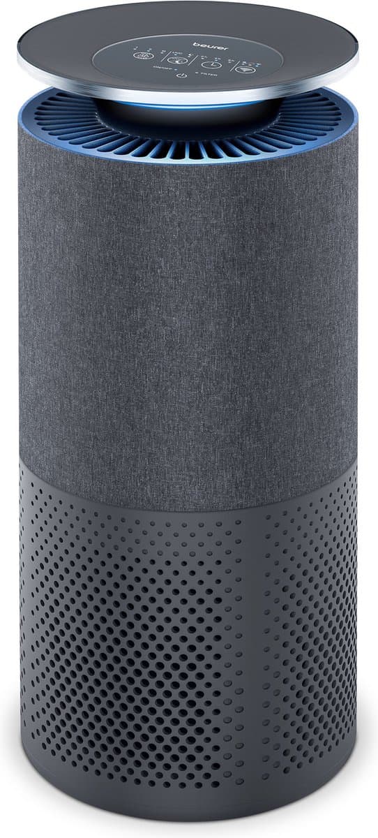 Beurer LR 401 Luchtreiniger – 3 x Filter: voorfilter + HEPA H13 filter + actief koolfilter - UV licht – Smart sensor - Nachtmodus – Turbo modus – Timer – 4 Standen - Tot 69 m² - 3 Jaar garantie — afbeelding 1
