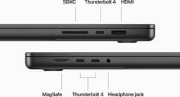 Apple Macbook Pro (2023) MRW13N/A - 16 inch - M3 Pro - 512 GB - Spacezwart — thumbnail 4