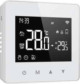 Slimme thermostaat voor cv | Wifi touchscreen | 2-draads | Opbouwmontage | Tuya Smart Life | Wit — thumbnail 4