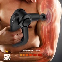Massagepistool, spiermassage, rugmassage, professionele elektrische massager, ideaal voor massage en ontspanning, massagepistool met roterende kop 0°|45°|90° — thumbnail 3