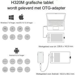 Tekentablet Met Scherm - Grafische Tablet - Zwart - 8,5inch — thumbnail 2
