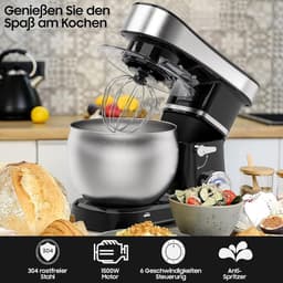 Equivera Deegmachine - Kneedmachine - Deegmixer - Keukenmixer - Keukenmachine — thumbnail 2