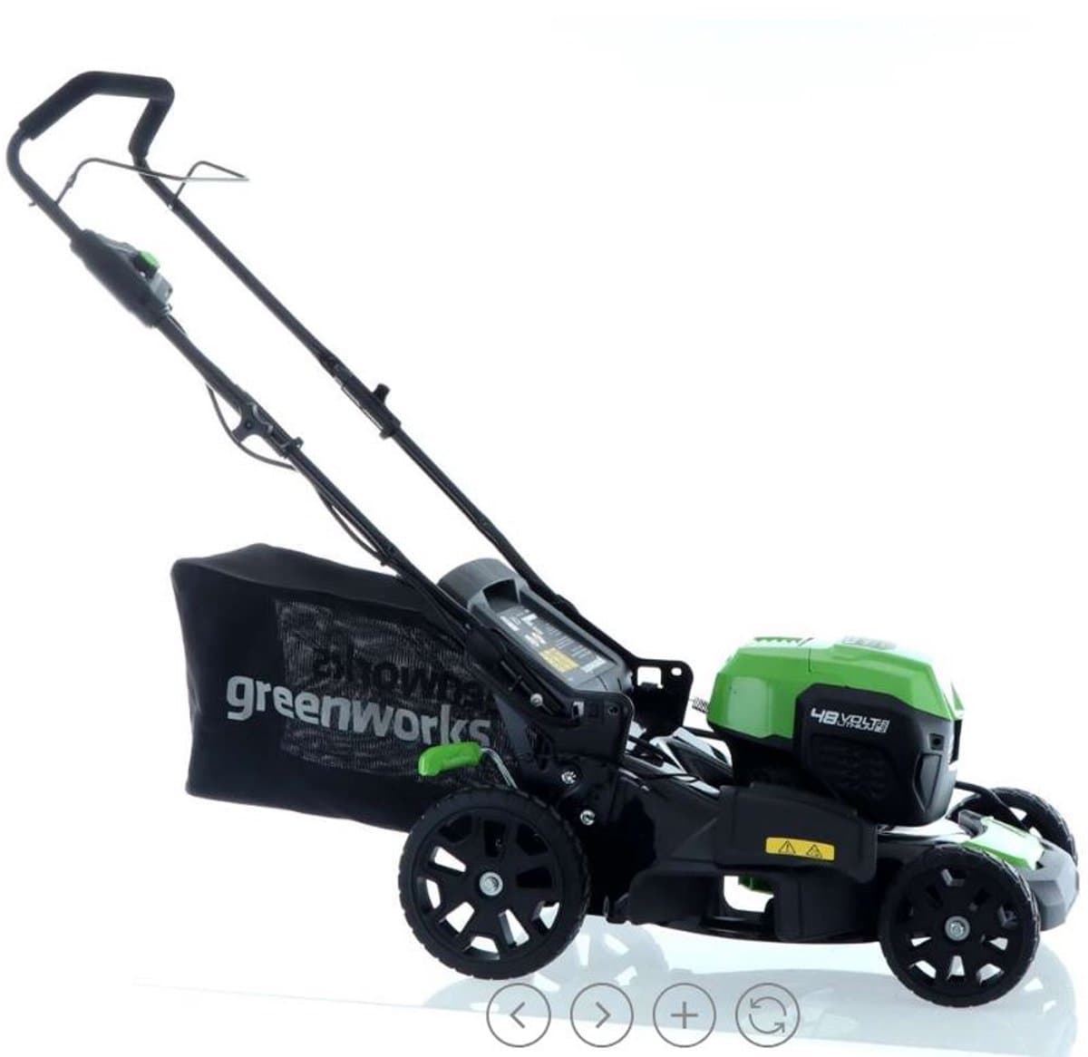 Accu elektrische grasmaaier Greenworks G48LM46 48V - 46 cm - Accu 8/4Ah — afbeelding 1