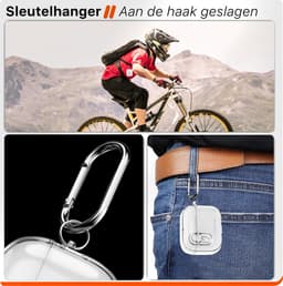 Transparant Hardcase Cover – Geschikt voor Apple AirPods 4 – Hoesje met Sleutelhanger — thumbnail 5