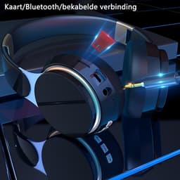 KINSI Draadloze Sport Hoofdtelefoons - Bluetooth 5.0+ Bedrade Modus - 40 Uur Speeltijd - Opvouwbaar & Lichtgewicht — thumbnail 4