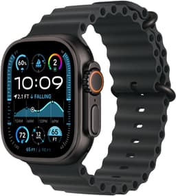 Apple Watch Ultra 2 GPS + Cellular 49mm Black Titanium Case with Black Ocean Band — thumbnail 4