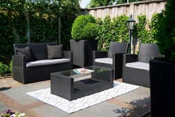 Esschert - Design - Buitenkleed - 180x121 - cm - grijs - en - wit - OC25 — thumbnail 5