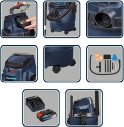 Kaftronic - Made by Einhell - KT-NT 15 Li Kit accu nat-droog stofzuiger inclusief 18 volt/2,5 Ah accu, lader en accessoires — thumbnail 2