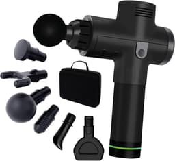 AirLux Massage Gun - Massage Apparaat - Massage Pistool - Professioneel en krachtig Massage Pistool - 30 Standen - Massage Pistool - Incl. 6 Opzetstukken en KofferAie — thumbnail 1