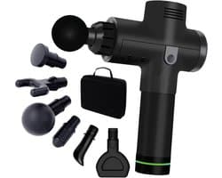 AirLux Massage Gun - Massage Apparaat - Massage Pistool - Professioneel en krachtig Massage Pistool - 30 Standen - Massage Pistool - Incl. 6 Opzetstukken en KofferAie