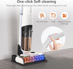 ILife - W90 - Handstofzuiger met Steel - 150W - 3 in 1 - 700 ml Watertank - Elektrische Bezem - Automatische Stofsensor - Afneembare Kruimelzuiger - Wit — thumbnail 3