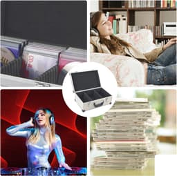 Perel Cd-koffer, 60 cd's, sleutelslot, 2 sleutels, aluminium, 424 x 265 x 173 mm — thumbnail 4