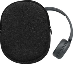 kwmobile hoes geschikt voor Sony WH-CH520 / WH-CH510 / MDR-ZX110 - 22,5 x 17 cm - Beschermhoes voor headset in antraciet / wit - Van neopreen — thumbnail 1