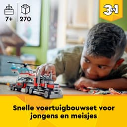 LEGO Creator 3-in-1 - Truck met helikopter Constructiespeelgoed — thumbnail 3