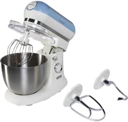 Ariete 1588/05 - Vintage keukenmachine - 5.5 liter - 3 accessoires - 2400 Watt - 7 snelheden - Blauw — thumbnail 4