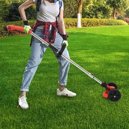 Draadloze Elektrische Grasmaaier met 90 Graden Draaibaarheid en Accu voor Tuinen en Parken — thumbnail 2