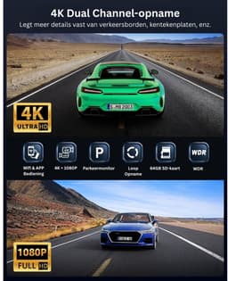 Dashcam voor Auto - Dual - Camerabewaking - Full HD - Zwart — thumbnail 5