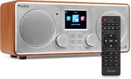 Internetradio - Audizio Foza digitale radio met Bluetooth - DAB radio en FM radio in één - Zilver — thumbnail 1