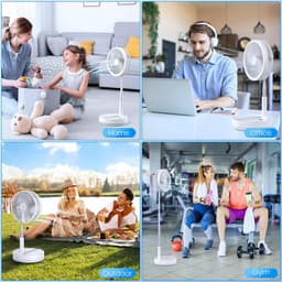 Statiefventilator - Zomerkoeling - Staande ventilator - Verkoeling woonkamer - Slaapkamer ventilator - Hittegolf oplossing - Verstelbare ventilator - Ventilator met afstandsbediening - Stille ventilator - Frisse lucht in huis - Ventil — thumbnail 5