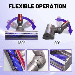 Klitvrij mondstuk met antiklitborstelkop Geschikt voor Dyson V7, V8, V10, V11, V15, SV10, SV11, SV12, SV14 stofzuigers — thumbnail 2