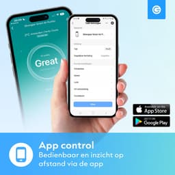 Luchtreiniger Pro met App Combideal 2x Vervangbare HEPA 13 Filter en UV-Lamp - Air Purifier - 165m3/u - Air Cleaner - 4 Standen - Koolstoffilter - Tegen Hooikoorts, Huisstofmijt, Allergie, Stof, Geur, Rook - Wit - Silvergear — thumbnail 5