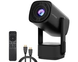 Lumistar® Ultra Mini Beamer - Alles-in-één Smart TV Projector - 2025 model - Android 11.0 - WiFi 6 & Bluetooth 5.2 - 4k Ondersteuning - Beamer - Inclusief Hdmi kabel - Home Cinema - 600 ANSI Lumen - Zwart