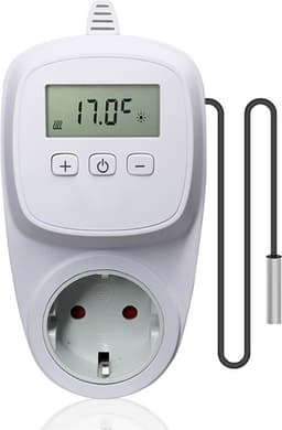 Smart WiFi stekker / stopcontact Thermostaat met randaarde, pompschakelaar, programmeerbaar, tuya compatible (Google Assistant / Amazon Alexa), Optima W TC500 — thumbnail 4
