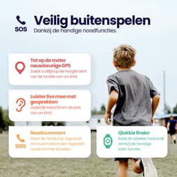 Qlokkie Kiddo GO - GPS horloge kind - Smartwatch kinderen - GPS tracker kind met nauwkeurige locatiebepaling - GPS horloge kind met simkaart - Stel veilige zones in - SOS functie - Whatsapp - Roze — thumbnail 3