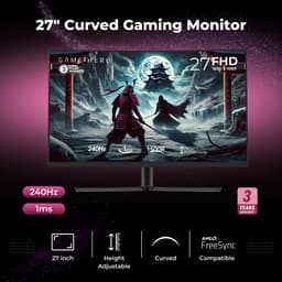 GAME HERO® 27 inch Full HD VA Curved Monitor - Gaming Monitor - 240hz Monitor - 1ms — thumbnail 2