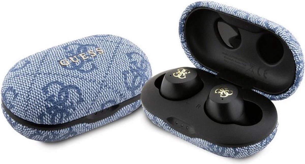Guess True Wireless 4G Metal Bluetooth In-Ear Oordopjes - Blauw — afbeelding 1