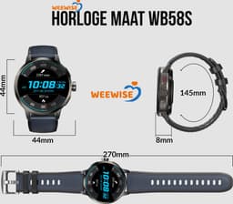 Weewise WS58 - GPS Horloge Senior - Smartwatch voor Ouderen - Persoonlijke alarmen - alarm horloge ouderen - GPS Horloge Alzheimer - Valdetectie — thumbnail 5