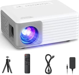 DailySupplies® Mini Beamer - Mini Projector - Mini Beamer Smartphone - Wit — thumbnail 1