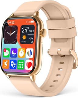 SAMTECH Smartwatch - Heren & Dames – horloge – met HD Touchscreen - Stappenteller, Calorie Teller, Slaap meter – Geschikt voor iOS, Android en meer - Roze — thumbnail 1