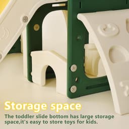 Glijbaan voor kleine kinderen, speelplaats met 2 glijbaan, telescoop, tunnel, trap, glijbaan, speelset voor kinderkamer, speelplaats, cadeau — thumbnail 5