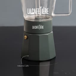 Espresso Maker, 6 Cups, 0.29 L, RVS, Glas, Groen - La Cafetière | Verona — thumbnail 5