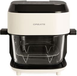 CREATE - Glazen heteluchtfriteuse van 6 L met vernevelingsfunctie - Gebroken wit - AIR FRYER STUDIO CRYSTAL LARGE — thumbnail 1