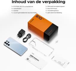 DOOGEE B10 Pro 4G - Robuuste Smartphone - Robuuste Telefoon - 64GB RAM + 256GB ROM (2TB/TF) - 6.63 FHD+120Hz - 7600mAh/33W - IP68/IP69K Waterproof Phone - Helio G100 - Face ID - NFC - OTG — thumbnail 3