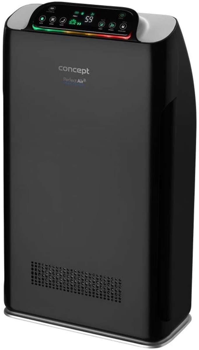 Luchtreiniger Smart Control - 320 m3/h 7-Traps HEPA-13 Filter - 80 Watt Zwart - Voor Ruimtes Tot 40 m2 - Mobiele App Bediening — afbeelding 1