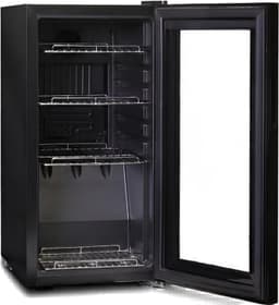 Koelkast - Vrijstaande Minibar voor Slaapkamer & Kantoor - Luxe Mini Koelkast met Vriesvak - Zwart - 45cm x 35cm x 70cm — thumbnail 1