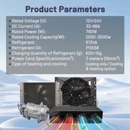 Auto Airconditioning 12V Model1 Heat Cool - 550 W Vermogen - 10500 BTU Koelcapaciteit - ABS+PC Materiaal - Voor Auto En Camper — thumbnail 1