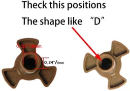 Microwave Turntable Coupling voor Magnetron met D-poort — thumbnail 2