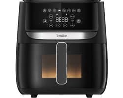 Air Fryer, 5,7 l, friteuse zonder olie, luchtfriteuse, 1700 W, slimme functie voor het wegen en aanpassen van de kooktijd, 8 programma's, 80 °C tot 200 °C, led-touchscreen